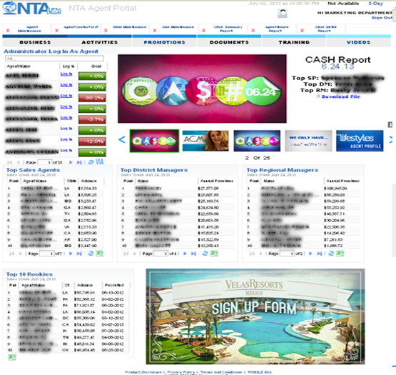NTALife Customer Service Welcome/Category Pages