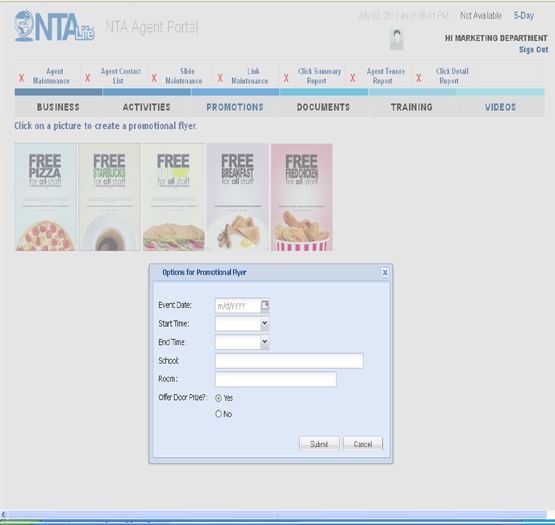 NTALife Customer Service Link Maintenance
